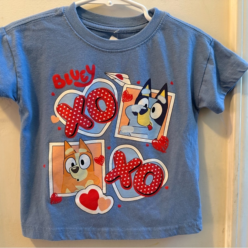 Bluey Valentines Tee Shirt